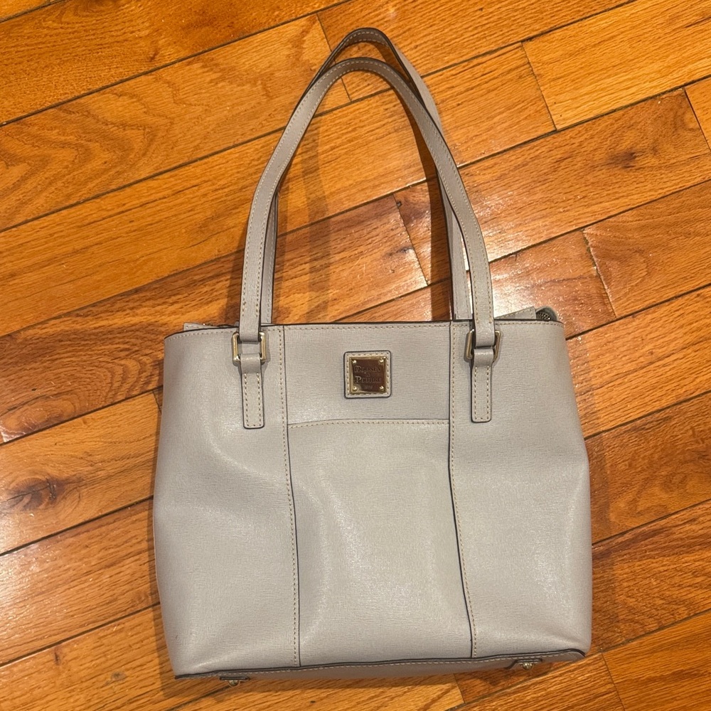 Dooney & Bourke Gray and Gold Accent Bag